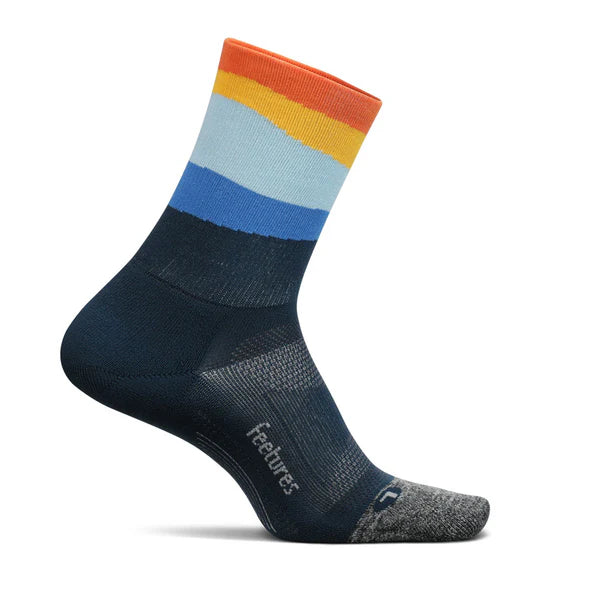 Feetures Socks - Elite Ultra Light Cushion - Mini Crew - Ascent Blue