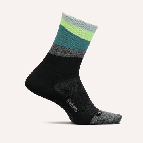 Feetures Socks - Elite Light Cushion - Mini Crew - Ascent Green