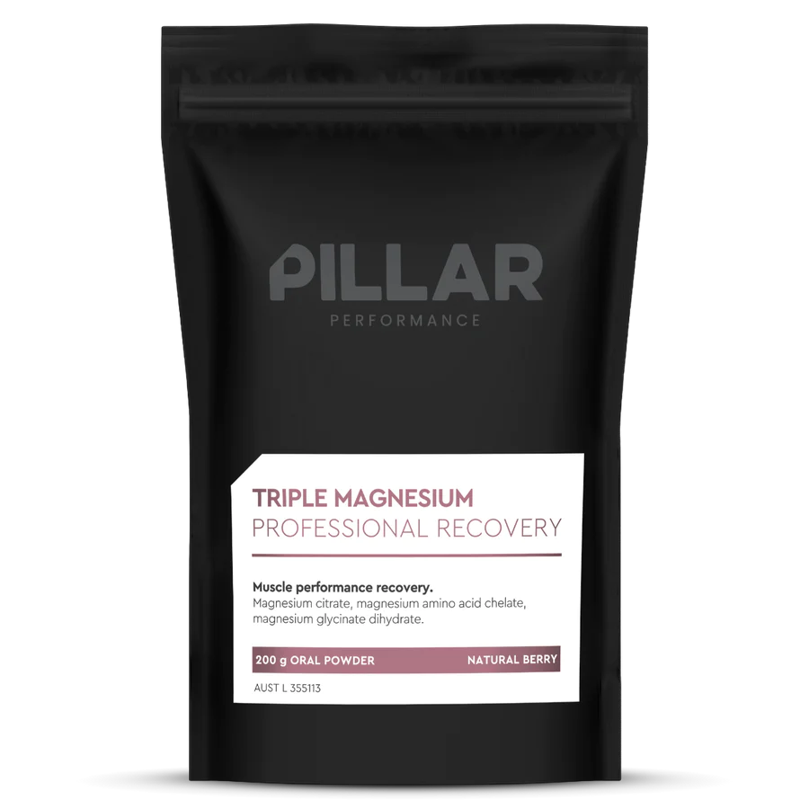 PILLAR Performance - Triple Magnesium Recovery Powder - Natural Berry (available in jar and pouch)