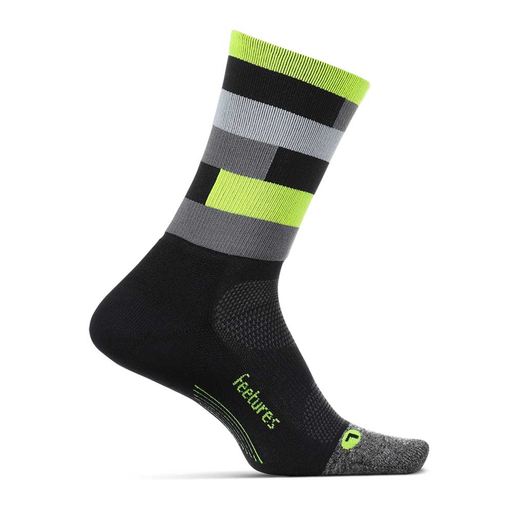 Feetures Socks - Elite Light Cushion - Mini Crew - Crypto Reflector