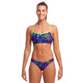 Funkita - Ladies Swim Crop Top - Oyster Saucy