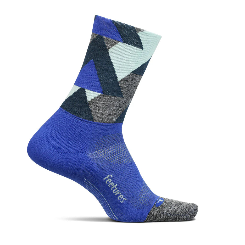 Feetures Socks - Elite Light Cushion - Mini Crew - Peak Ocean