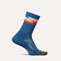 Feetures Socks - Elite Light Cushion - Mini Crew - Synthwave Blue