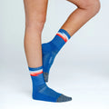 Feetures Socks - Elite Light Cushion - Mini Crew - Synthwave Blue