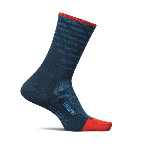 Feetures Socks - Elite Light Cushion - Mini Crew - Tempo Blue
