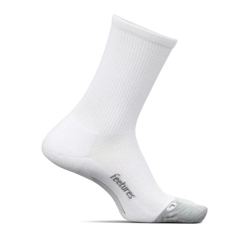 Feetures Socks - Elite Ultra Light Cushion - Mini Crew - White