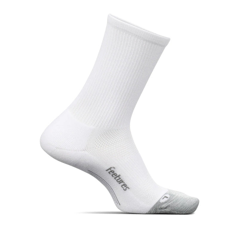 Feetures Socks - Elite Ultra Light Cushion - Mini Crew - White