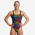 Funkita - Ladies Brace free One Piece - Rainbow Web