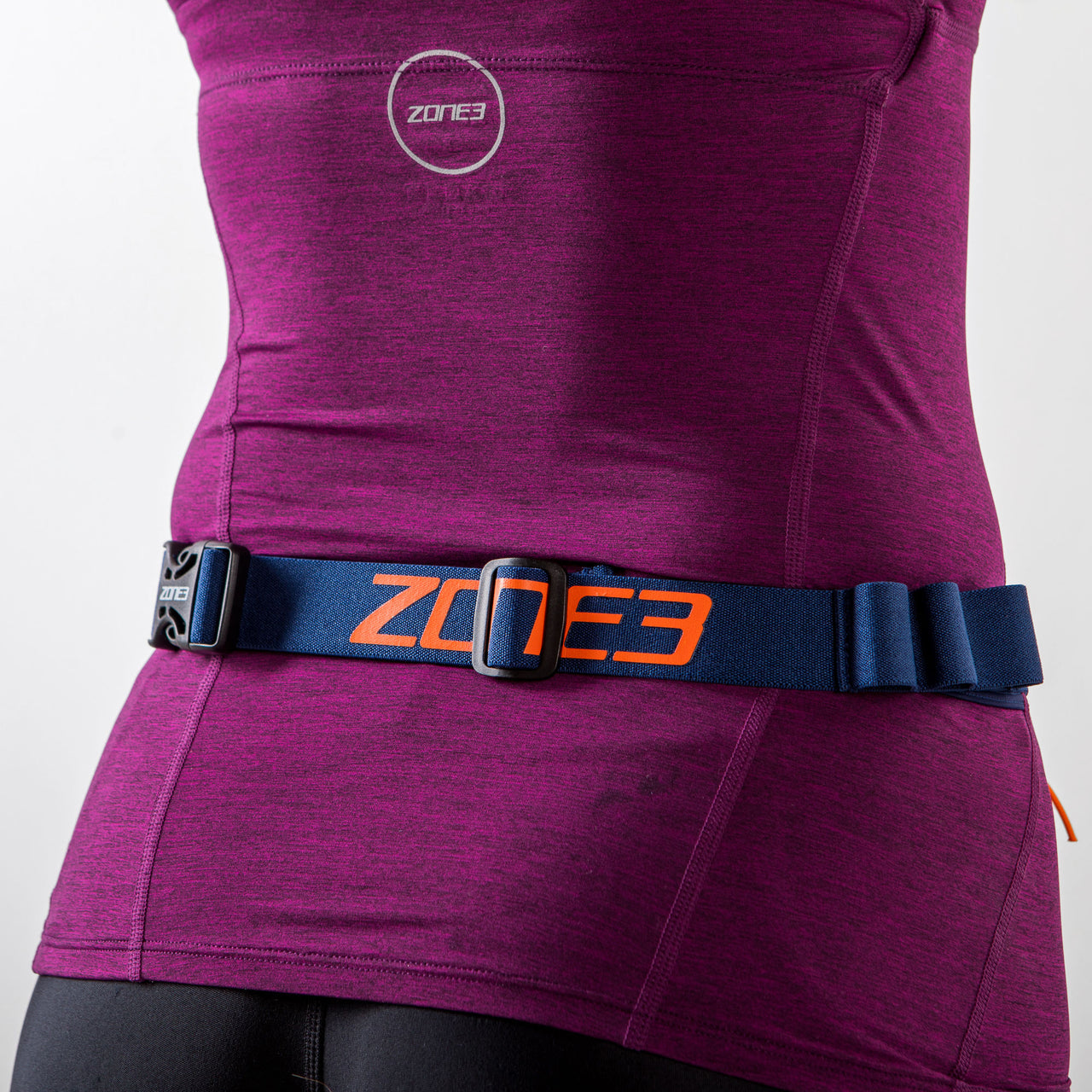 Zone3 Race Belt - Blue & Orange